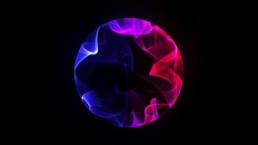 Blue and red liquid bright sphere on isolated background. Police siren. Red and blue gradient orb. Glowing luminous neon ball. Moving round shape looped cold hot contrast planet. 3d ball 4k 60fps. - Powered by Shutterstock - Get 15% off with code: PIKWIZARD15