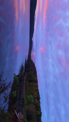 Sunrise, very early in the morning 