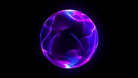 Sphere made of particles. Abstract orb. Blue sphere with connecting dots and lines. Wireframe technology sphere. Big data visualization. 3d rendering. Seamless looping 4k video - Powered by Shutterstock - Get 15% off with code: PIKWIZARD15