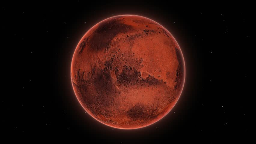 Planet Mars Seamless Loop 4k