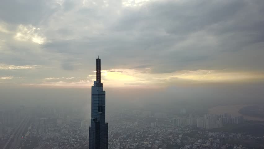 view, vietnam, tower, skyscraper, skyline, sky, modern, landmark, cityscape, city, architecture, saigon, night, asia, urban, travel, traffic, tourism, time lapse, saigon vietnam, river, panoramic
