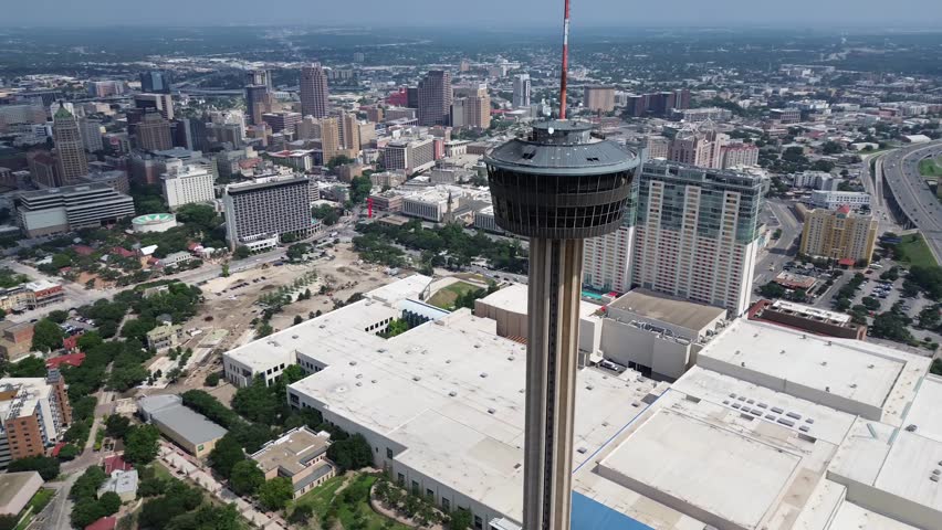 Aerial City View of San Antonio, Texas