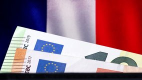 Flag of France and wallet with Euro banknotes - Powered by Shutterstock - Get 15% off with code: PIKWIZARD15