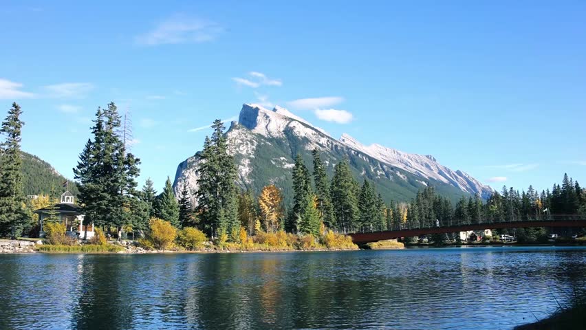 Mt. Rundle and Bow River in Banff National Park, Alberta, Canada.