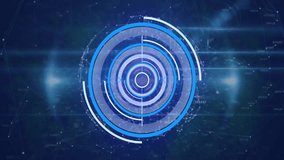 Animation of data processing, network of connections over scope scanning. Global connections, computing and data processing concept digitally generated video. - Powered by Shutterstock - Get 15% off with code: PIKWIZARD15