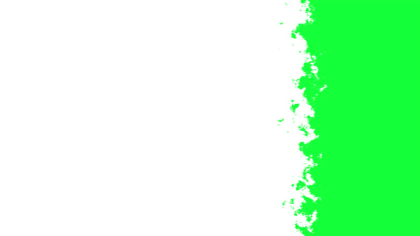 A dynamic 3D footage of an abstract transition from left to right, featuring bold green and white colors. The scene shifts with a smooth gradient effect.