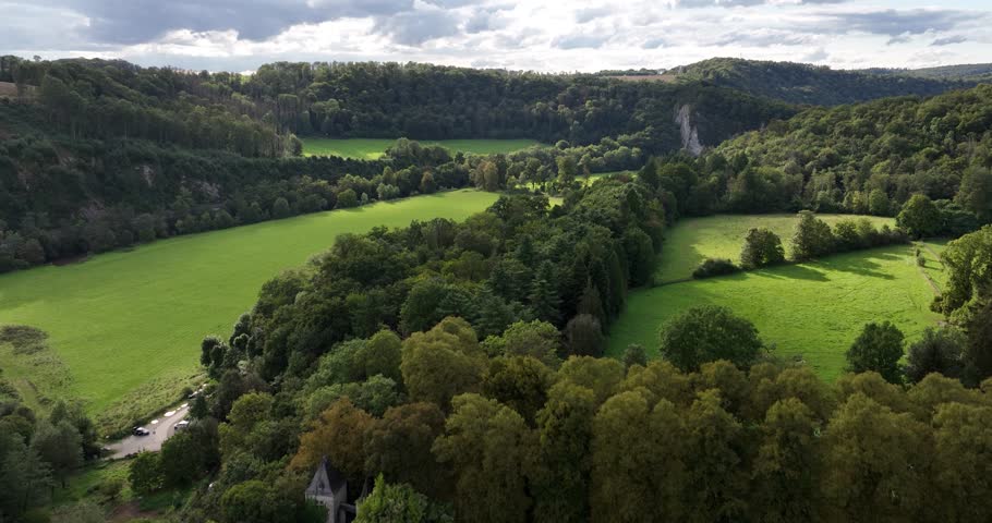 nature landscape in the Belgium ardennes.