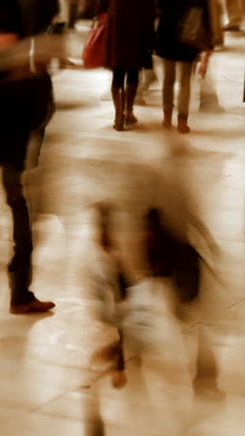 Capturing the Essence of Motion in a Bustling Urban Environment Filled with Activity and Life