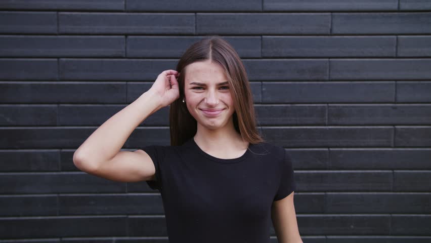 Portait Of Young Cute girl