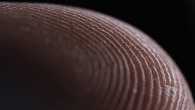 Fingerprint extremely detailed close up. On black background with high contrast. Sweat glands visible - Powered by Shutterstock - Get 15% off with code: PIKWIZARD15