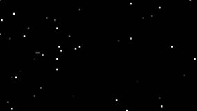 Animated dynamic white pixels appear on a black background. 4k video for your project. Animation noise dot texture. - Powered by Shutterstock - Get 15% off with code: PIKWIZARD15
