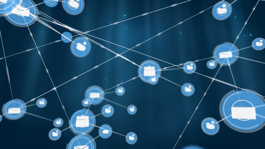 Animation of network of connections with email icons. Global business, connections, computing and data processing concept digitally generated video. - Powered by Shutterstock - Get 15% off with code: PIKWIZARD15