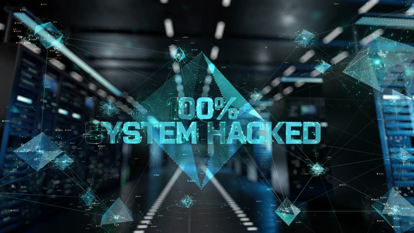 100 system hacked. IT Administrator Activating Modern Data Center Server with Hologram.