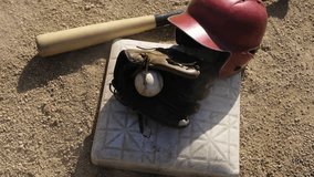Essential Baseball Gear You Will Find on the Field Helmet, Glove, Ball, and Bat - Powered by Shutterstock - Get 15% off with code: PIKWIZARD15