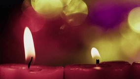 Romantic Candle Light and Colorful Bokeh Behind Valentine and Celebration Concept - Powered by Shutterstock - Get 15% off with code: PIKWIZARD15