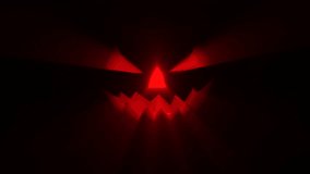 Jack-o-lantern - Halloween pumpkin with candle against a dark background with light rays, in a spooky Halloween concept, 4k - Powered by Shutterstock - Get 15% off with code: PIKWIZARD15