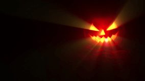 Jack-o-lantern - Halloween pumpkin with candle against a dark background with light rays, in a spooky Halloween concept, 4k - Powered by Shutterstock - Get 15% off with code: PIKWIZARD15