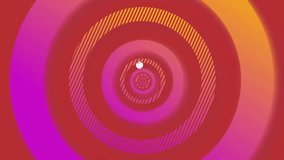 Animation of pink and red concentric data loading rings processing. Connection, data, processing, digital interface and communication, digitally generated video. - Powered by Shutterstock - Get 15% off with code: PIKWIZARD15