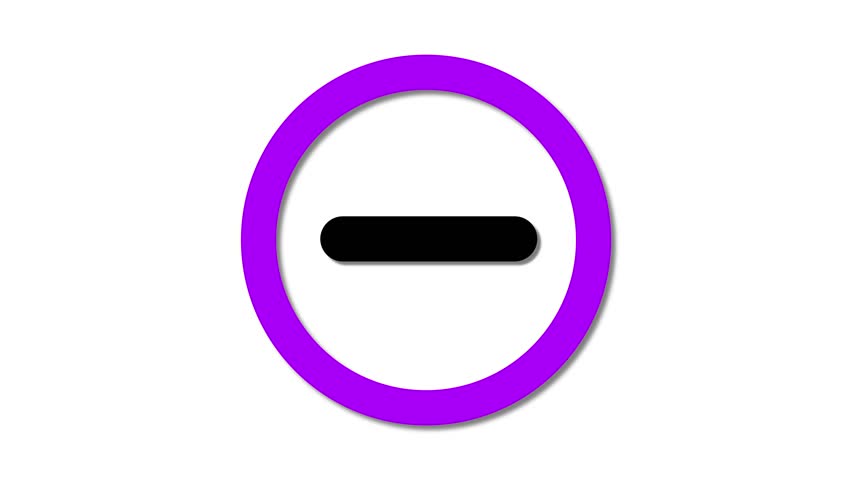 Delete or minus sign. Remove or minimize symbol.