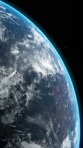 Experience a Stunning and Breathtaking View of Earth from Space with a Beautiful Starry Background