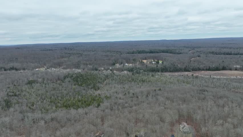 aerial views of Big Bass Lake Clifton Pennsylvania USA