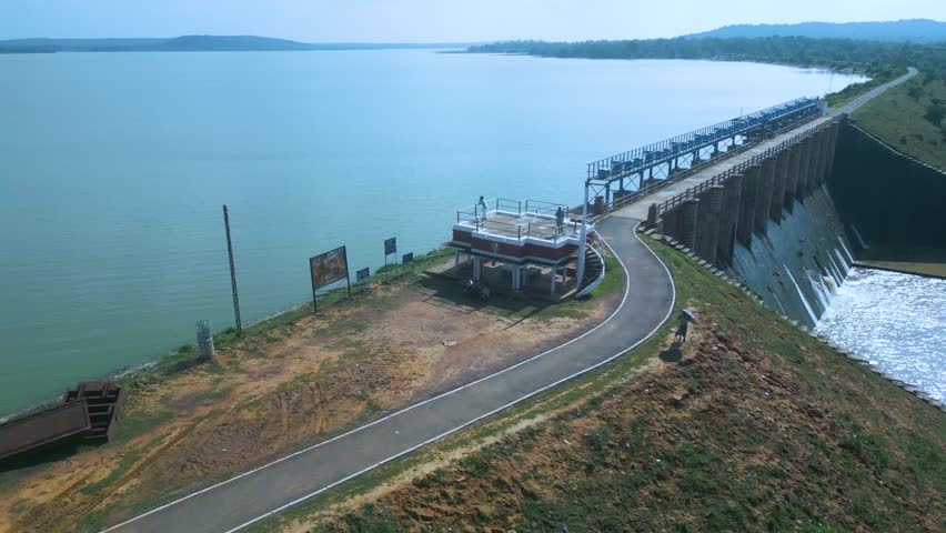 Chandraprabha Dam Aerial view  Uttar Pradesh, India