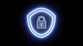 Internet Security shield protect Lock. Cyber Security of Digital Data Network Protection. Technology data binary code - Powered by Shutterstock - Get 15% off with code: PIKWIZARD15