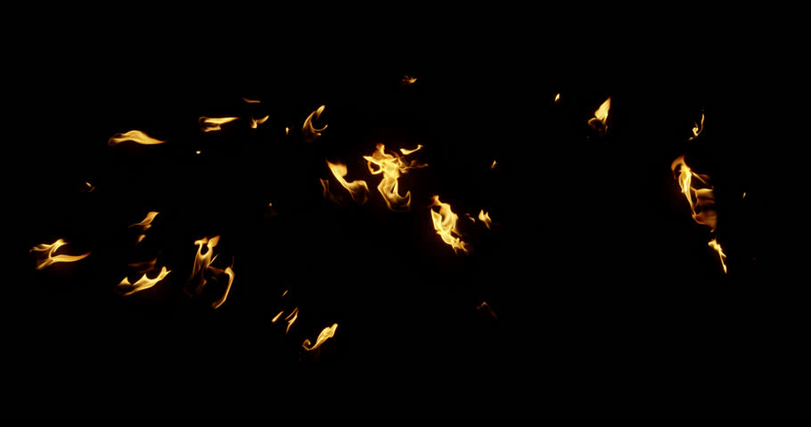 burning fire, vfx effect, burning fire effect on black background version 7