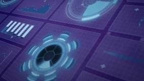 Animation of data processing and diagrams over blue background. Global business and digital interface concept digitally generated video. - Powered by Shutterstock - Get 15% off with code: PIKWIZARD15