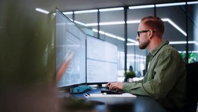 Unhappy Sad Developer Programmer Man In Stress Coding Software On Computer - Powered by Shutterstock - Get 15% off with code: PIKWIZARD15