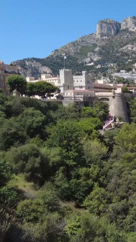 slow panning shot architecture monaco