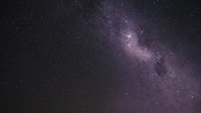 Timelapse of the Milky Way and shooting stars