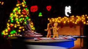 Christmas creative concept with Gingerbread men - Powered by Shutterstock - Get 15% off with code: PIKWIZARD15