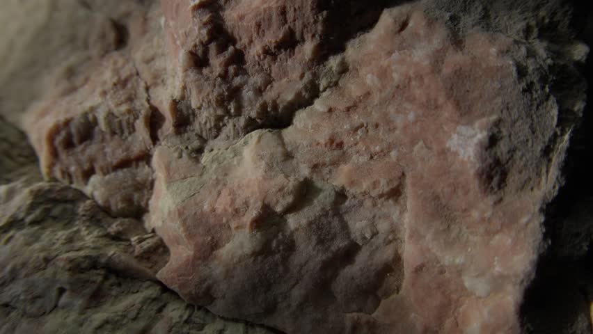 Close-up of Layered Rock Formation