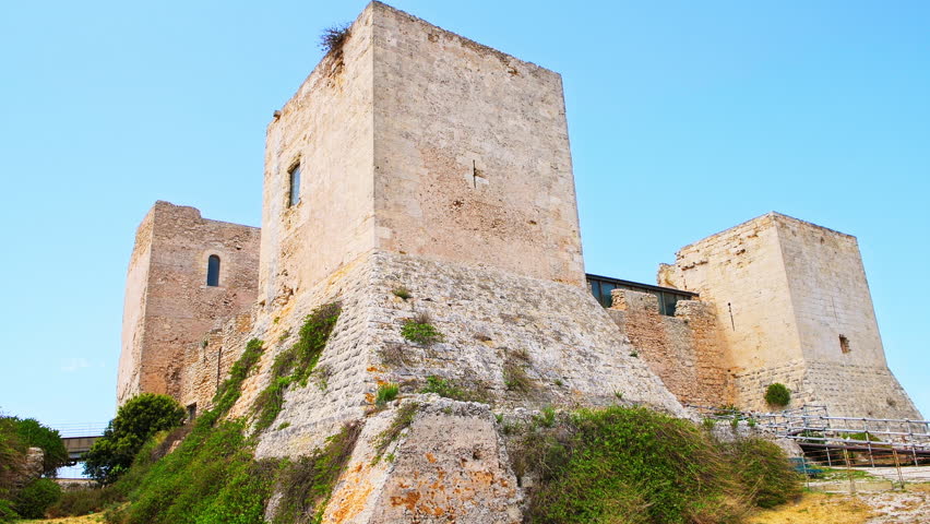Castle of San Michele or Castello di San Michele in Cagliari, Sardinia island of Italy with watchtower towers view