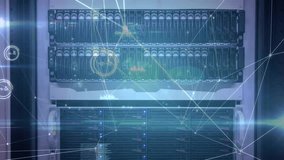 Animation of digital data processing over computer servers. Global connections, computing and data processing concept digitally generated video. - Powered by Shutterstock - Get 15% off with code: PIKWIZARD15