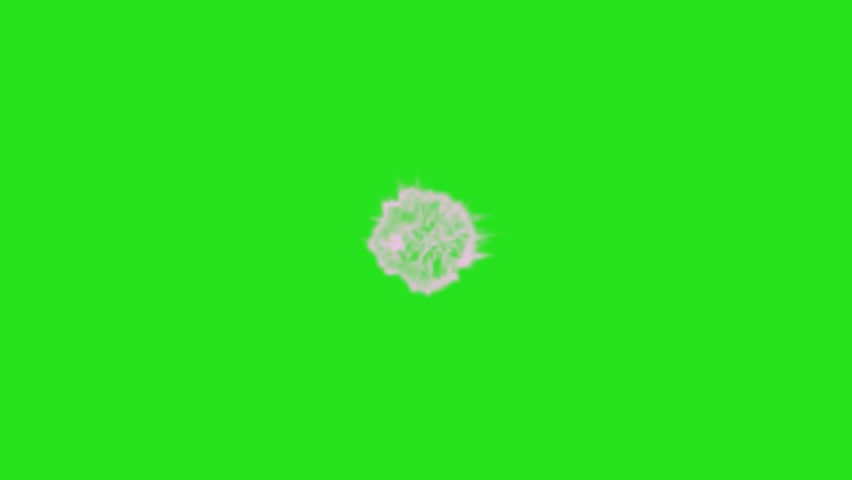 Wispy White Smoke Blowing with Green Screen Background.