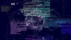 Animation of digital data processing over globe. Global connections, computing and data processing concept digitally generated video. - Powered by Shutterstock - Get 15% off with code: PIKWIZARD15