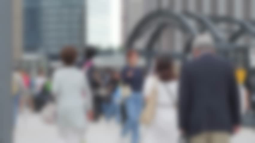 People passing through Umeda, Osaka, one of Japan