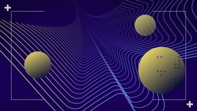 Animation of scanner scope over network waves and yellow spheres on dark background. Network, data, processing, digital interface, connection and communication, digitally generated video. - Powered by Shutterstock - Get 15% off with code: PIKWIZARD15