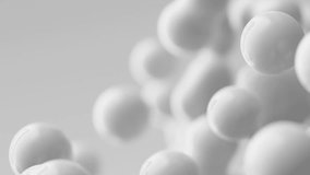Stream gray balls grey abstract drops metaballs meta orbs spheres pearls particles flying moving cells 3d render motion design animation modern presentation ads futuristic backdrop dynamic wallpaper - Powered by Shutterstock - Get 15% off with code: PIKWIZARD15