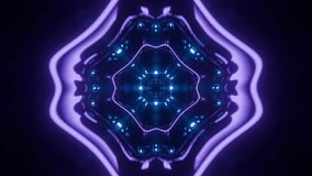 Futuristic tunnel with neon lights and endless depth. 3D Illustration - Powered by Shutterstock - Get 15% off with code: PIKWIZARD15