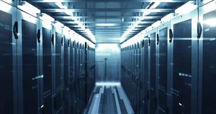 Animation of cyber security text and digital data processing over computer servers. Global cyber security, connections, computing and data processing concept digitally generated video. - Powered by Shutterstock - Get 15% off with code: PIKWIZARD15