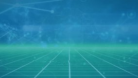 Animation of network of connections over scope scanning. Global connections, computing and data processing concept digitally generated video. - Powered by Shutterstock - Get 15% off with code: PIKWIZARD15