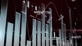 Animation of financial data processing over dark background. Global business, connections, computing and data processing concept digitally generated video. - Powered by Shutterstock - Get 15% off with code: PIKWIZARD15