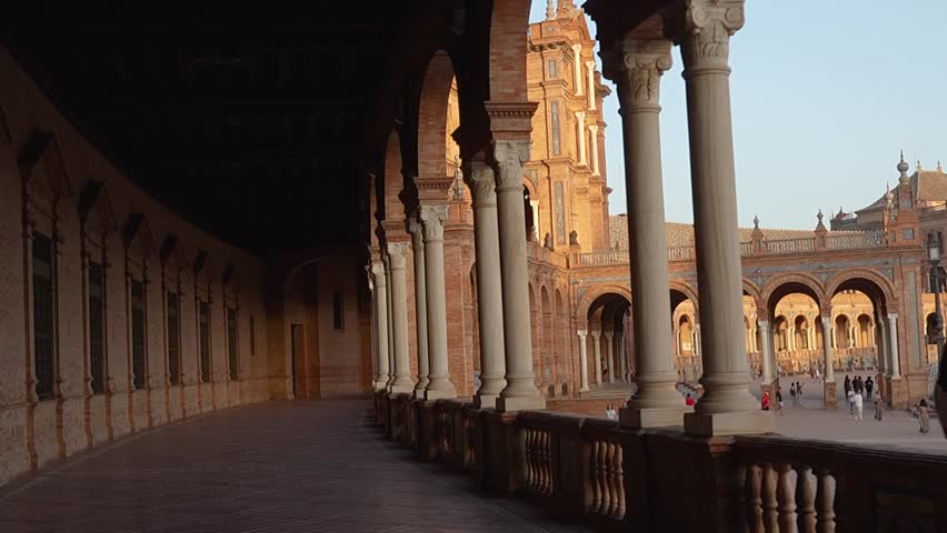 Plaza España Sevilla Spain pasillo, Seville Spain