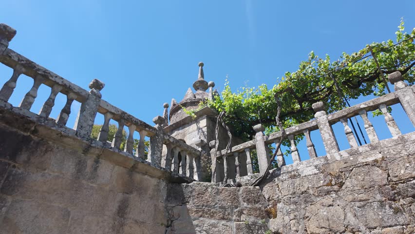 Stone bridge in the monumental city of Cambados, Pontevedra