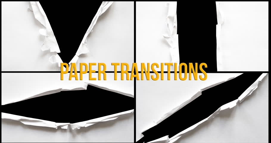 Pack of stop motion paper transitions featuring wrinkled white paper textures. Perfect for adding a handmade, organic feel to your projects.