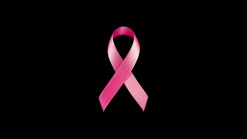 A smooth animation of a pink ribbon. Ideal for breast cancer awareness, health-related projects, or decorative purposes. Perfect for video editing and stock footage needs.