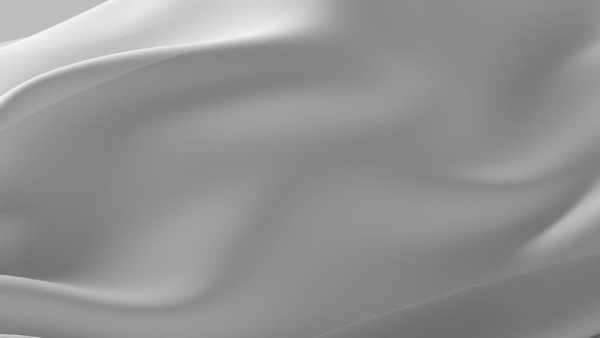 Abstract tenderness white silk background luxury wave cloth satin pastel color fabric. Milk liquid wave aqua splash, wavy fluid texture. Fluttering material. 3D ads animation motion design wallpaper